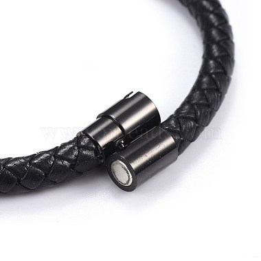 Man's Braided Leather Cord Bracelets(BJEW-JB04255-01)-3