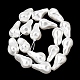 Electroplated Glass Shell Pearl Beads Strands(BSHE-B009-B01-13x21mm)-2