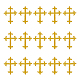 ポリエステルメタリック糸刺繍アップリケパッチ(PATC-WH0005-19)-1