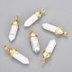 Natural Howlite Double Terminated Pointed Pendants(G-G902-B21)-1