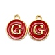 Golden Plated Alloy Enamel Charms(ENAM-S118-03G)-1