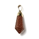 Synthetic Goldstone Pointed Pendants(G-P474-02G-01)-2