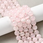 Natural Pink Calcite Beads Strands, Round, Pink, 10~11mm, Hole: 1mm, about 40pcs/strand, 15.59''(39.6cm)(G-Z103-A01-10mm)