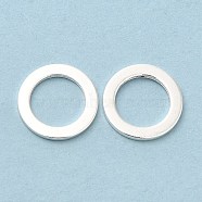 Brass Linking Rings, Cadmium Free & Lead Free, Round Ring, 925 Sterling Silver Plated, 12x1mm, Inner Diameter: 8.2mm(KK-M250-31A-S)