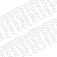 Fingerinspire Polyester Ribbon for Jewelry Making, White, 110mm, about 7.5 yards(OCOR-FG0001-13)