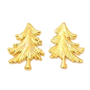 Alloy Cabochons, Tree, for Christmas Day, Golden, 15x11mm(PALLOY-E579-01F-G)