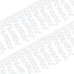 Fingerinspire Polyester Ribbon for Jewelry Making, White, 110mm, about 7.5 yards(OCOR-FG0001-13)