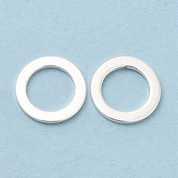 Brass Linking Rings, Cadmium Free & Lead Free, Round Ring, 925 Sterling Silver Plated, 12x1mm, Inner Diameter: 8.2mm