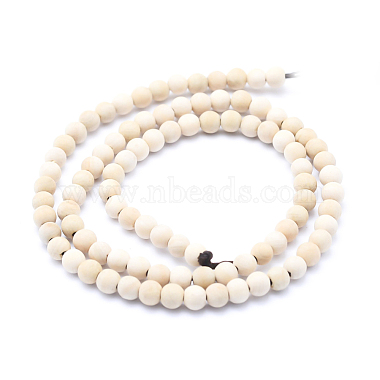 Natural Wood  Beads Strands(WOOD-P011-07-6mm)-2