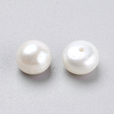White Half Round Pearl Beads