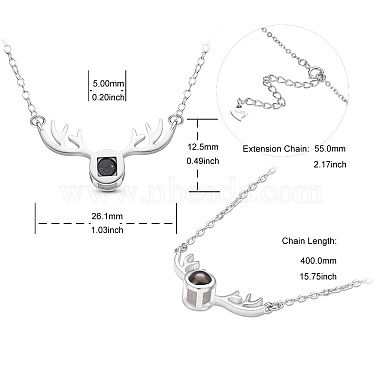 SHEGRACE 925 Sterling Silver Pendant Necklaces(JN842A)-6