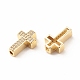 Rack Plating Brass Cubic Zirconia Beads(KK-B051-06G)-3