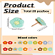 20Pcs Flower Polyester & Alloy Push Pins Set(AJEW-WH0460-138KCG)-2