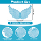 24Pcs 6 Colors Plastic Angel Wings Ornament(DIY-AR0002-99A)-2