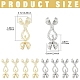 4Pcs Locking Double Brass Bead Tips(KK-YW0004-92LG)-3