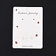 Rectangle Strawberry Earring Display Cards(CDIS-P007-K01)-2