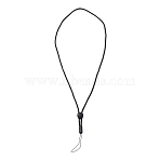 Adjustable Polyester Neck Lanyard, for Pen, Phone, Badge Holder, Black, 450x3.2mm(OFST-WH0001-14)