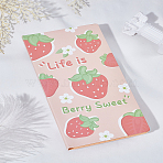 1Set Paper Sticky Notes, Sticker Tabs, for Office School Reading, Strawberry, 200x100x14mm, Stick: 40~155x18~97mm(AJEW-LP0004-13B)