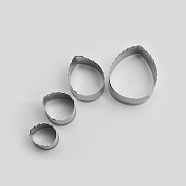 304 Stainless Steel Cookie Cutters, Cookies Moulds, DIY Biscuit Baking Tool, Leaf, Stainless Steel Color, 25mm, 30.5mm, 37mm, 52mm, 4pcs/set(DIY-E012-30)