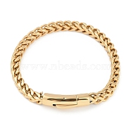 304 Stainless Steel Wheat Chain Bracelets, Golden, 8-1/2 inch(21.5cm)(STAS-L692-001G)