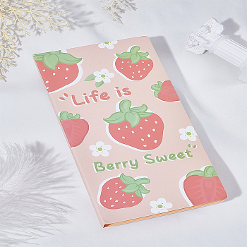 1Set Paper Sticky Notes, Sticker Tabs, for Office School Reading, Strawberry, 200x100x14mm, Stick: 40~155x18~97mm