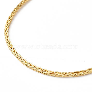 Brass Wheat Chain Necklace(X-NJEW-R260-03G)-2