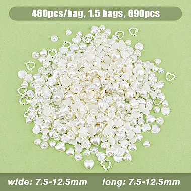 HOBBIESAY ABS Plastic Imitation Pearls Cabochons(MRMJ-HY0001-16)-2