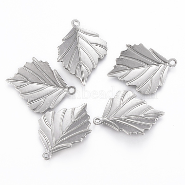 Stainless Steel Color Leaf Stainless Steel Pendants