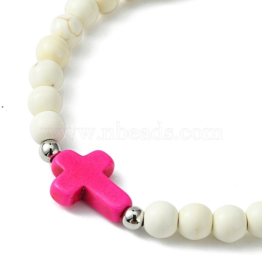 Religion Cross Bracelets(BJEW-TA00397)-3
