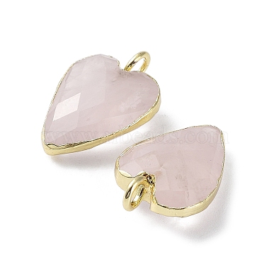 Natural Rose Quartz Pendants(G-G012-11G-02)-3