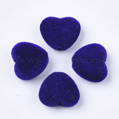 12mm DarkBlue Heart Acrylic Beads