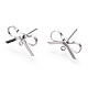 Brass Stud Earring Findings(X-KK-S350-013P)-1
