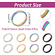 ARRICRAFT 8Pcs 4 Colors 304 Stainless Steel Simple Plain Band Finger Ring for Women(RJEW-AR0002-01)-2