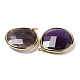 Natural Amethyst Pendants(G-B009-07G-O)-2