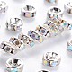 Brass Grade A Rhinestone Spacer Beads(RSB035NF-02)-1
