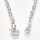 Brass Cable Chain Necklaces(X-MAK-T006-05P)-1