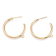 Brass Stud Earring Findings(KK-S345-031)-2