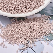 MIYUKI Delica Beads, Cylinder, Japanese Seed Beads, 11/0, (DB1495) Opaque Pink Champagne, 1.3x1.6mm, Hole: 0.8mm, about 10000pcs/bag, 50g/bag(SEED-X0054-DB1495)