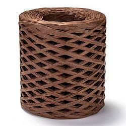 Raffia Ribbon, Packing Paper String, for Gift Wrapping, Cards decor, Party Decor, Craft Making, Saddle Brown, 3~4mm, about 200m/roll(OCOR-I012-A19)