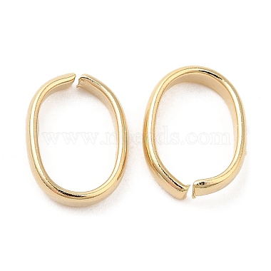 Real 24K Gold Plated Oval Brass Quick Link Connectors
