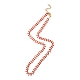 collar de cadena de eslabones de espiga de trigo esmaltada(NJEW-P220-02G-04)-1