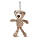 Cartoon PP Cotton Plush Simulation Soft Stuffed Animal Toy Bear Pendants Decorations(HJEW-K043-03)-2