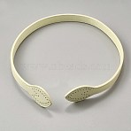 Imitation Leather Bag Handle, for DIY Bag Supplies, Light Yellow, 595x14.5~32x3mm, Hole: 2mm(DIY-WH20048-085G)