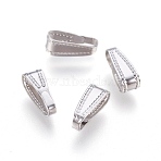 100Pcs 304 Stainless Steel Snap On Bails, Stainless Steel Color, 11x4x4mm, Hole: 10x3mm(STAS-ZF0001-33)