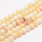 Natural Honey Jade Bead Strands, Round, 10mm, Hole: 1mm, about 38pcs/strand, 15.5 inch(G-K153-B26-10mm)
