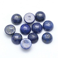 Natural Lapis Lazuli Cabochons, Half Round, Dyed, 8x3.5~4mm(G-P393-R11-8MM)