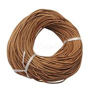 Leather Beading Cord, Cowhide Leather, DIY Necklace Making Material, Peru, Size: about 4mm thick(X-WL-A003-0)