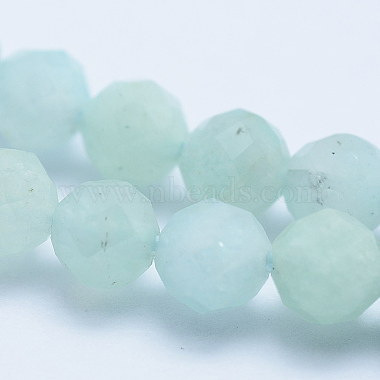 Chapelets de perles en amazonite naturelle(G-E411-43-4mm)-3
