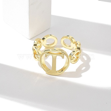 anillos abiertos de latón para mujer(RJEW-K289-01G-T)-2