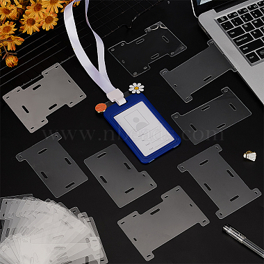24個 8 スタイルの透明 PVC バッジ ディスプレイ カード(CDIS-FG0001-67)-4